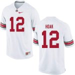 NCAA Ohio State Buckeyes Men's #12 Gunnar Hoak White Nike Football College Jersey CSV5545RD